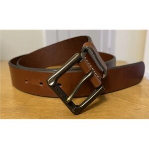 Banana Republic 108282 Mens Brown Leather Roller Buckle Casual Belt Sz 38